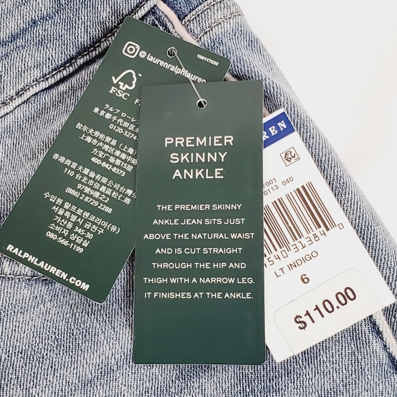Lauren Ralph Lauren Premier Skinny Ankle Jeans - Picture 10 of 14